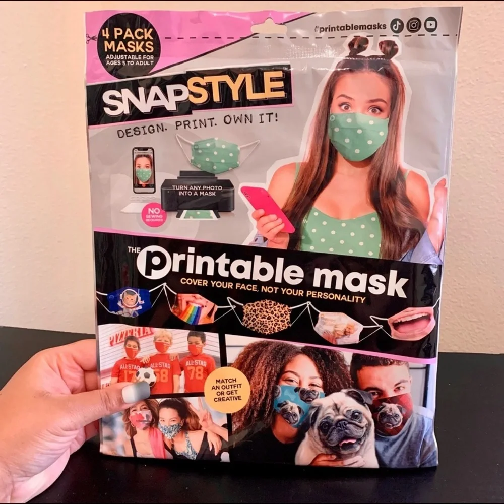 Printable Face Mask (4 Pack)
